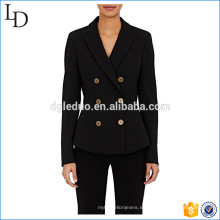 Chaquetas de diseño popular para mujer trajes blazers formal vestido de traje ajustado